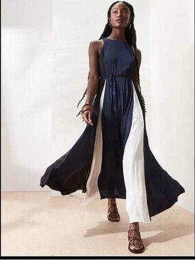 Banana Republic Flowy Color block Dress